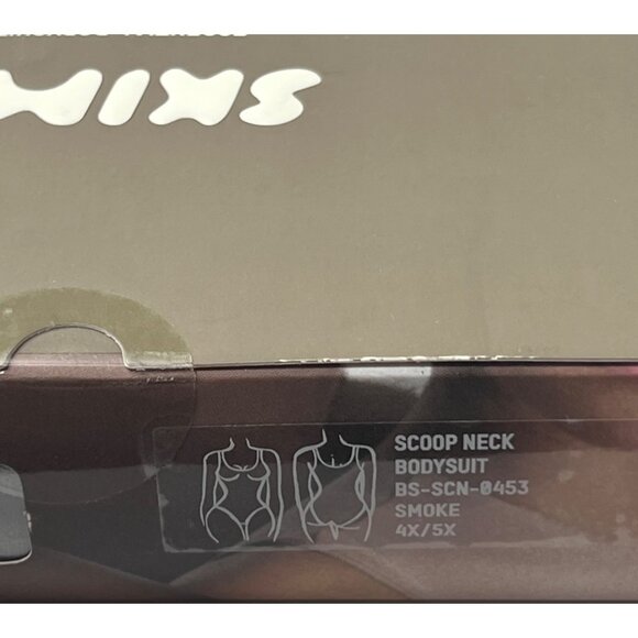 SKIMS Essential Scoop Neck Bodysuit Smoke 4X/5X - Picture 12 of 13